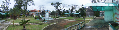Panorama shot of the park as seen from the stage